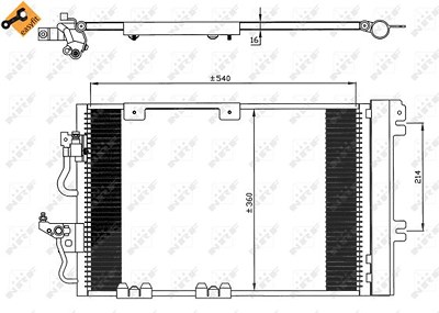 Nrf Kondensator mit Trockner [Hersteller-Nr. 35554] für Vauxhall, Opel