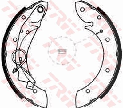 Trw Bremsbackensatz [Hersteller-Nr. GS8635] für Citroën, Proton, Peugeot