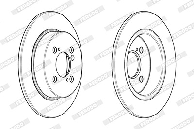 Ferodo Bremsscheibe [Hersteller-Nr. DDF2071C] für Suzuki