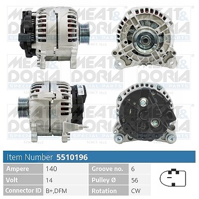 Meat & Doria Generator [Hersteller-Nr. 5510196] für Audi