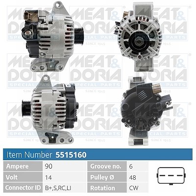 Meat & Doria Generator [Hersteller-Nr. 5515160] für Ford