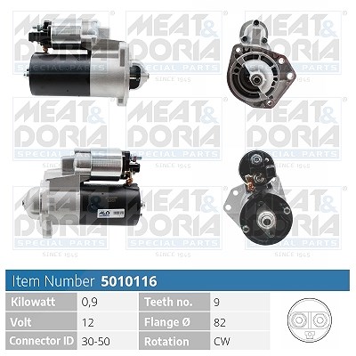 Meat & Doria Starter [Hersteller-Nr. 5010116] für VW, Seat