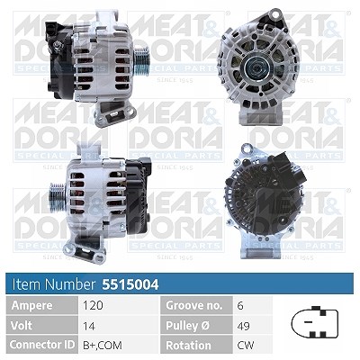 Meat & Doria Generator [Hersteller-Nr. 5515004] für Ford