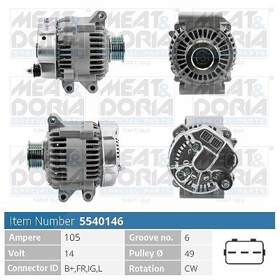 Meat & Doria Generator 105A [Hersteller-Nr. 5540146] für Mini