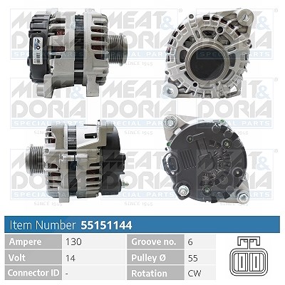 Meat & Doria Generator [Hersteller-Nr. 55151144] für Kia, Mercedes-Benz