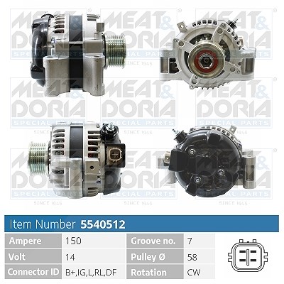 Meat & Doria Generator [Hersteller-Nr. 5540512] für Toyota
