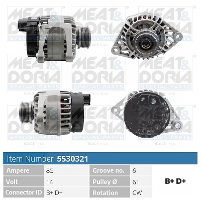 Meat & Doria Generator [Hersteller-Nr. 5530321] für Fiat
