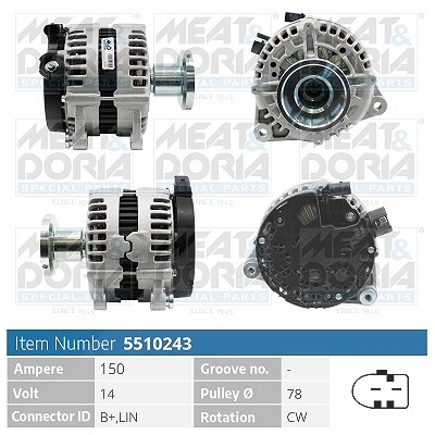 Meat & Doria Generator [Hersteller-Nr. 5510243] für Ford