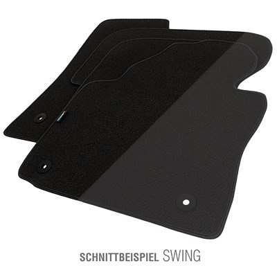 Petex Autoteppich Swing schwarz 3-tlg. [Hersteller-Nr. 105654004] für Toyota