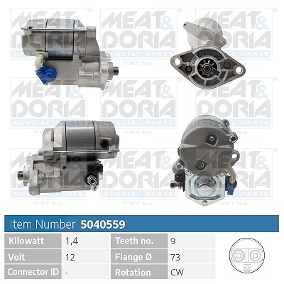 Meat & Doria Starter [Hersteller-Nr. 5040559] für Toyota