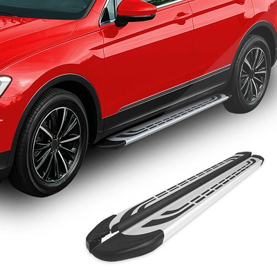 Omac Trittbretter Seitenbretter Alu Grau [Hersteller-Nr. 4013971] für Kia
