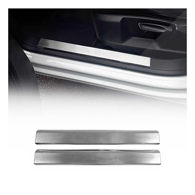 Omac 2x Einstiegsleisten Türschutzleisten Edelstahl [Hersteller-Nr. 6145092] für Renault