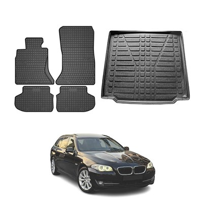 Omac Gummimatten Fußmatten Kofferraumwanne 5x [Hersteller-Nr. 1218YPS-484F] für Alfa Romeo, BMW