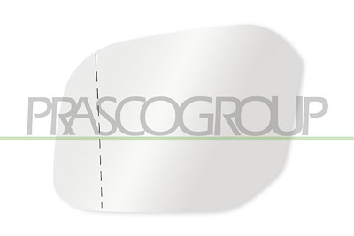 Prasco Spiegelglas, Außenspiegel [Hersteller-Nr. VG9077504] für VW