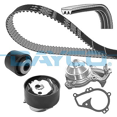 Dayco Wasserpumpe + Zahnriemensatz [Hersteller-Nr. KBIOWP140] für Peugeot, Ds, Citroën