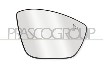 Prasco Spiegelglas, Außenspiegel [Hersteller-Nr. OP7037523] für Ds, Peugeot, Opel, Vauxhall
