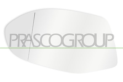 Prasco Spiegelglas, Außenspiegel [Hersteller-Nr. AD0507514] für Audi