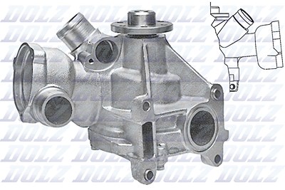Dolz Wasserpumpe, Motorkühlung [Hersteller-Nr. M174] für Puch, Mercedes-Benz