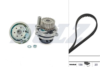 Dolz Wasserpumpe + Zahnriemensatz [Hersteller-Nr. KD050] für Skoda, VW, Audi, Seat