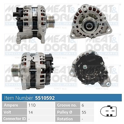 Meat & Doria Generator [Hersteller-Nr. 5510592] für Iveco, Fiat