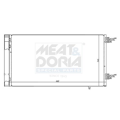 Meat & Doria Kondensator, Klimaanlage [Hersteller-Nr. 991258] für Mini
