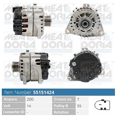 Meat & Doria Generator [Hersteller-Nr. 55151424] für Fiat