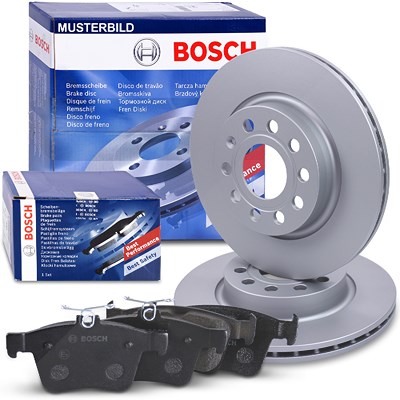 Bosch Bremsscheiben + Bremsbeläge Vorderachse [Hersteller-Nr. 41838865] für Ford